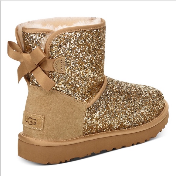 UGG Shoes - UGG Glitter Sparkle Mini Bailey Bow Boots